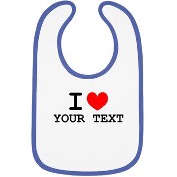 Discover I Love Custom Baby Bib