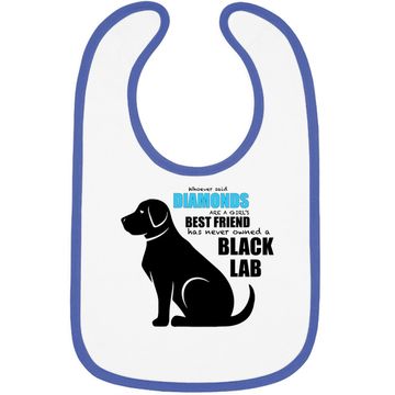 Discover Black Lab Baby Bib