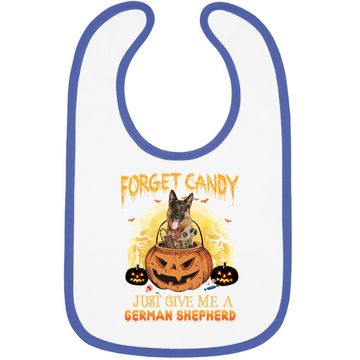 Discover Candy Pumpkin German Shepherd Baby Bib