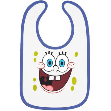 Discover Spongebob Squarepants Bright Eyed Smiling Face Baby Bib Baby Bib