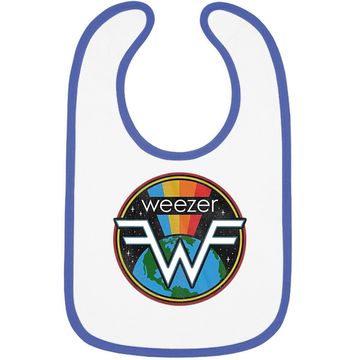 Discover Weezer Space Graphite Heather Baby Bib