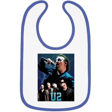 Discover Vintage Style U2 Rock Baby Bib