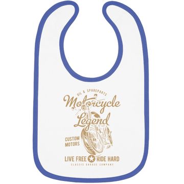 Discover Motorcycle Legend Baby Bib