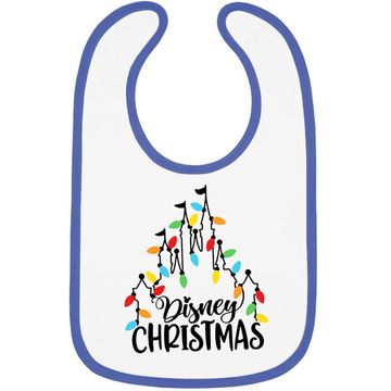 Discover Christmas Disney Christmas Castle Family Matching Baby Bib