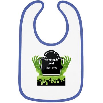 Discover Creepy Tombstone It Real Baby Bib