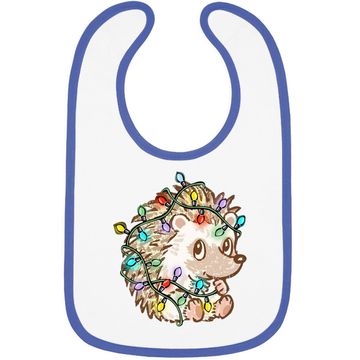 Discover Hedgehog Christmas Colors Baby Bib