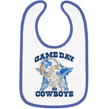 Discover Game Day Go Cowboys Baby Bib