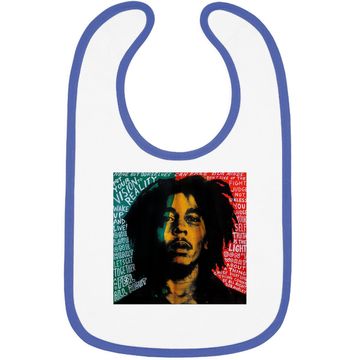 Discover Bob Marley Retro Pop Art Baby Bib