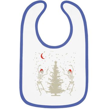 Discover Dancing Skeleton Christmas Christmas Baby Bib