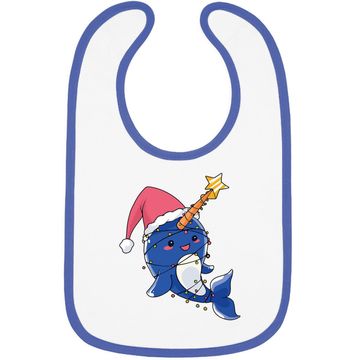 Discover Narwhal Christmas Baby Bib