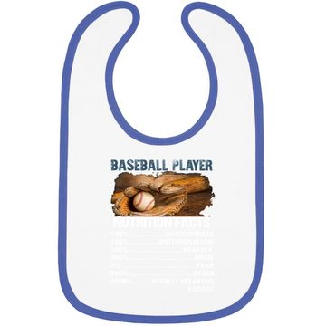 Discover Baseball Player Baby Bib