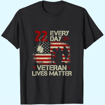 Discover 22 Everyday Veteran Lives Matter T-Shirt