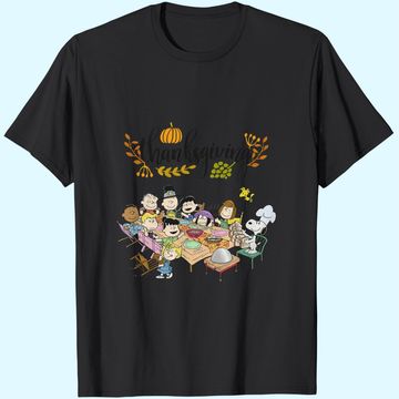 Discover Happy Thanksgiving Peanuts Party T-Shirts