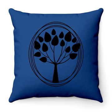 Discover Tree Circle Throw Pillow