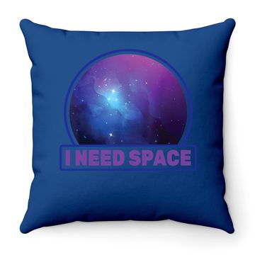 Discover Star Gazing - I Need Space - Astronomer - Throw Pillow
