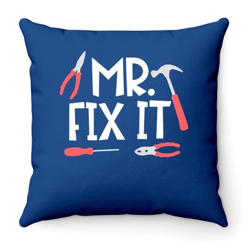 Discover Unique Baby Fathers Day Daddy And Me Throw Pillow Mr Fix It