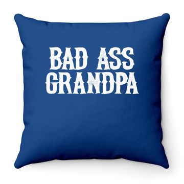 Discover Throw Pillow Bad Ass Grandpa