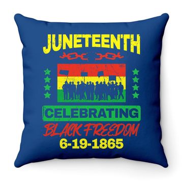 Discover Juneteenth June 19th Black Freedom Throw Pillow