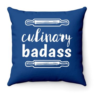 Discover Culinary Badass Funny Cooking Throw Pillow Culinary Throw Pillow