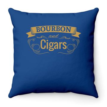 Discover Throw Pillow Bourbon And Cigar