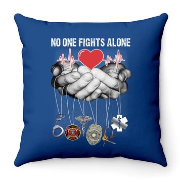 Discover Nurse Throw Pillow No One Fights Alone Gift Nurse Throw Pillow For Women