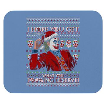 Discover Joker Ugly Christmas Mouse Pads
