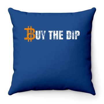 Discover Funny Bitcoin Crypto Vintage Cryptocurrency Throw Pillow