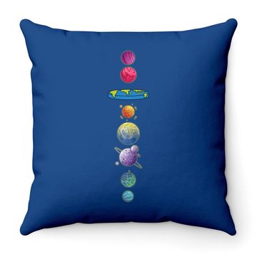 Discover Flat Earth Throw Pillow Map Model Globe Conspiracy Believer