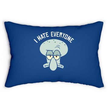 Discover Spongebob Squarepants Squidward I Hate Everyone Lumbar Pillow