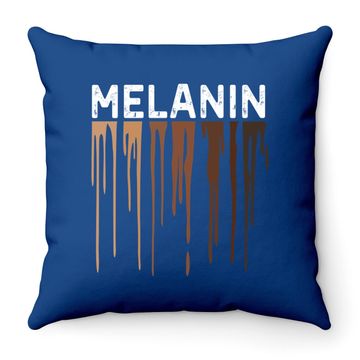 Discover Drippin Melanin Throw Pillow For Pride Throw Pillow