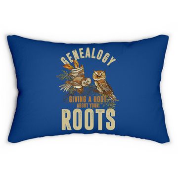Discover Genealogist Genealogy Owl Lover Roots Ancestry Gift Lumbar Pillow