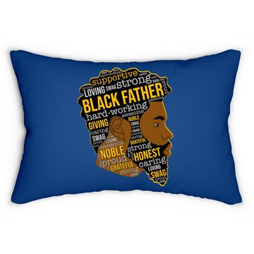 Discover Black Father King Afro African Man Lumbar Pillow
