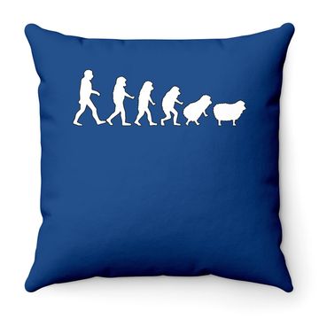 Discover Conspiracy Theorist Human Evolution Wake Up Sheeple Sheep Throw Pillow