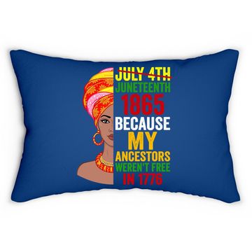 Discover Juneteenth Queen Melanin African American Lumbar Pillow Lumbar Pillow