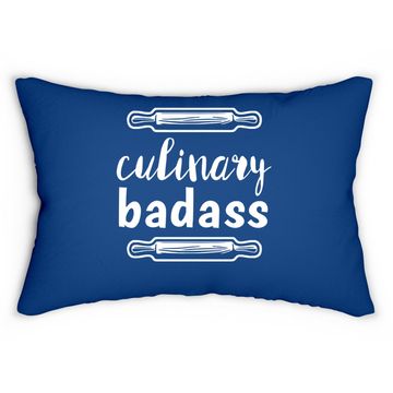 Discover Culinary Badass Funny Cooking Lumbar Pillow Culinary Lumbar Pillow
