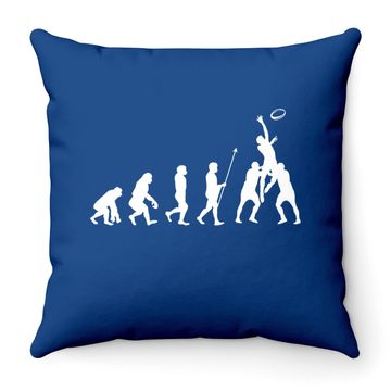 Discover Evolution Of Rugby Throw Pillow