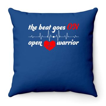 Discover Post Heart Surgery Bypass Recovery Throw Pillow Open Heart Warrior