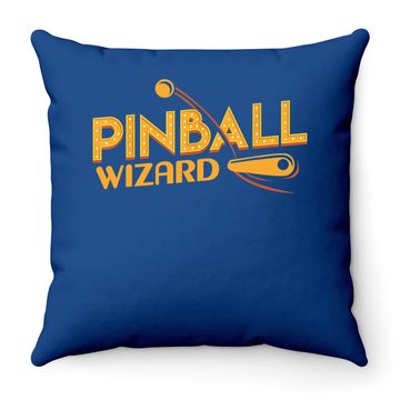 Discover Pinball Wizard Arcade Throw Pillow