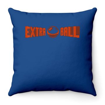 Discover Classic Retro Pinball Gift - Extra Ball - Pixel Art Throw Pillow