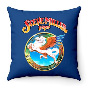 Discover Steve Miller Band Throw Pillow Cotton Throw Pillow Fashion Round Neck Tops Short Sleeve Throw Pillow
