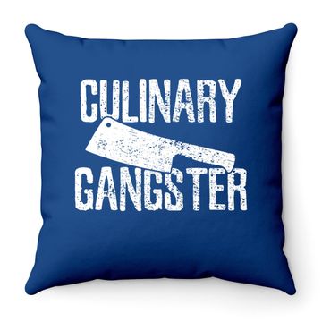 Discover Black Chef Cook Cooking Culinary Gangster Vintage Black Throw Pillow Small