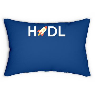 Discover Funny Hodl Bitcoin Dogecoin Shiba Inu Cryptocurrency Lumbar Pillow Lumbar Pillow