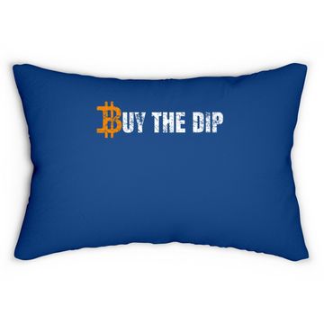 Discover Funny Bitcoin Crypto Vintage Cryptocurrency Lumbar Pillow