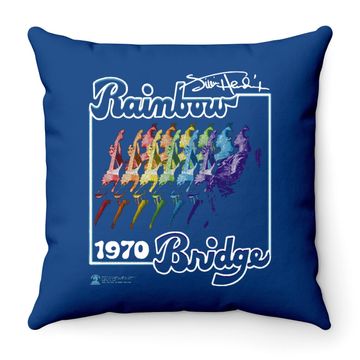 Discover Jimi Hendrix - Rainbow Bridge Throw Pillow