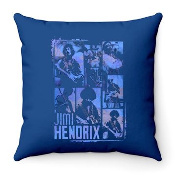 Discover Jimi Hendrix - Boxes Throw Pillow