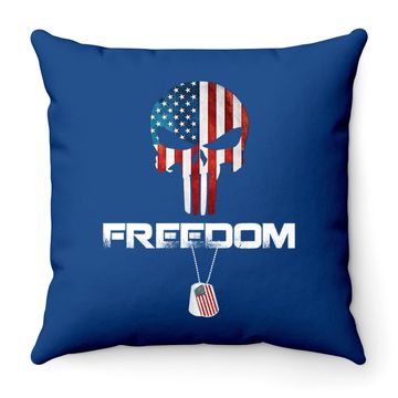 Discover Veteran Day Memorial Day Freedom  throw Pillow