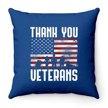 Discover Thank You Veterans Throw Pillow