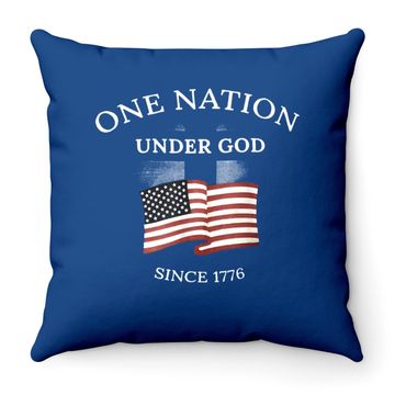 Discover One Nation Under God Since 1776, Since 1776 Veteran Throw Pillow Throw Pillow