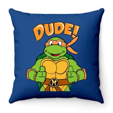 Discover Teenage Mutant Ninja Turtles Michelangelo Dude Throw Pillow