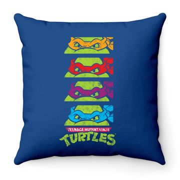 Discover Teenage Mutant Ninja Turtles Paneled Faces Throw Pillow